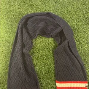 Tommy Hilfiger Navy Blue and Red Scarf